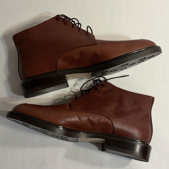 NIB Vintage Eddie Bauer Made in Italy Tumbled Leather Chukka Boots Women's 9 M - Picture 11 of 16